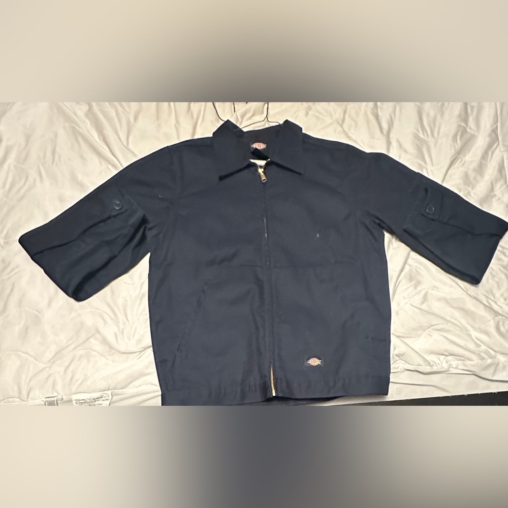 Dickies Men's Unlined Eisenhower Jacket Dark Blue Size Small